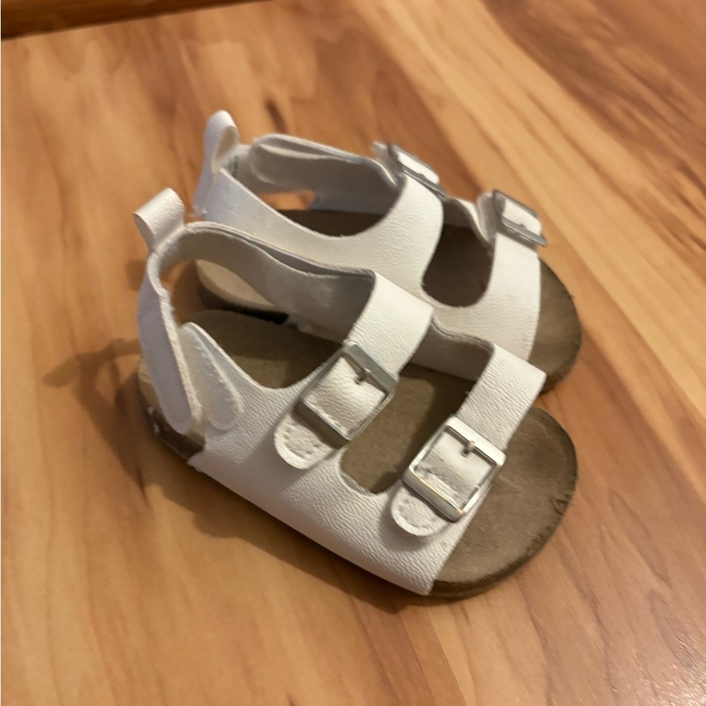 Chic White Kids Sandals with Adjustable Straps